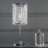 Chrome Elise Crystal Drop Table Lamp -Taskers Sale Shop 1 light chrome crystal drop table lamp s light tl 1l elise 8931cc 29295871328342