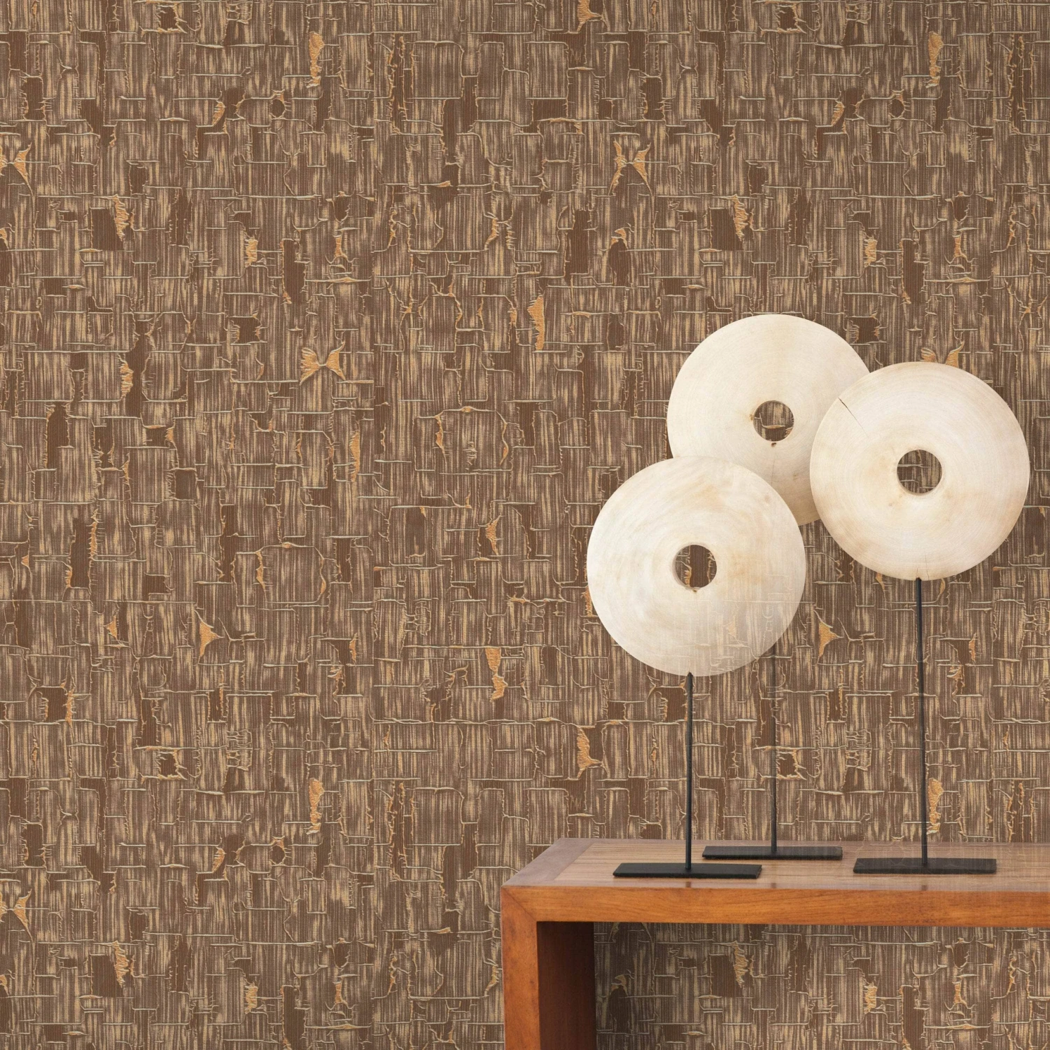 Erismann B48 Casual Chic Brown & Bronze Wallpaper - 10260-11 4 Erismann B48 Casual Chic Brown & Bronze Wallpaper - 10260-11 - Image 2