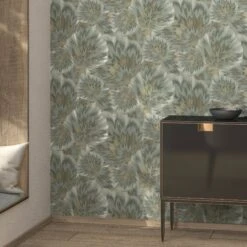Erismann Floral Green Wallpaper - 10402-24