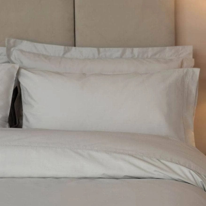 Egyptian Cotton 200 Count Housewife Pillowcase Pair - Platinum 4 Egyptian Cotton 200 Count Housewife Pillowcase Pair - Platinum - Image 2