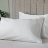 Premium Blend 500 Count Pillowcase Pair - White 1 Premium Blend 500 Count Pillowcase Pair - White -Taskers Sale Shop 1800x1200 fitbox 500 count standard pair 1