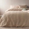 Latte Waffle Stripe Duvet Set - Double -Taskers Sale Shop 1800x1200 fitbox waffle stripe latte lifestyle full
