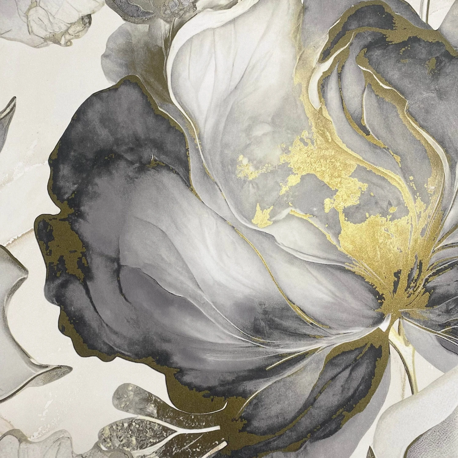 Muriva Elysian Floral Black & Gold Wallpaper - 212502 8 Muriva Elysian Floral Black & Gold Wallpaper - 212502 - Image 6