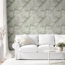 Muriva Elysian Marble Green & Gold Wallpaper - 212513 -Taskers Sale Shop 212513 ElysianMarble Green Gold RS3