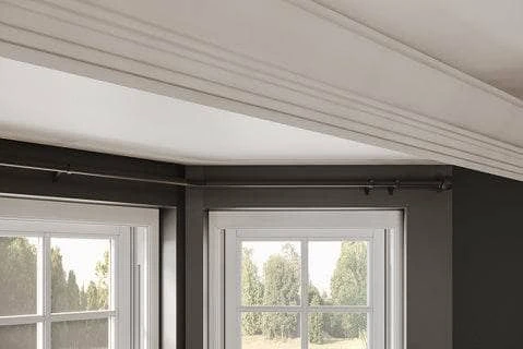 3- Sided Bay Curtain Pole - Black 3 3- Sided Bay Curtain Pole - Black