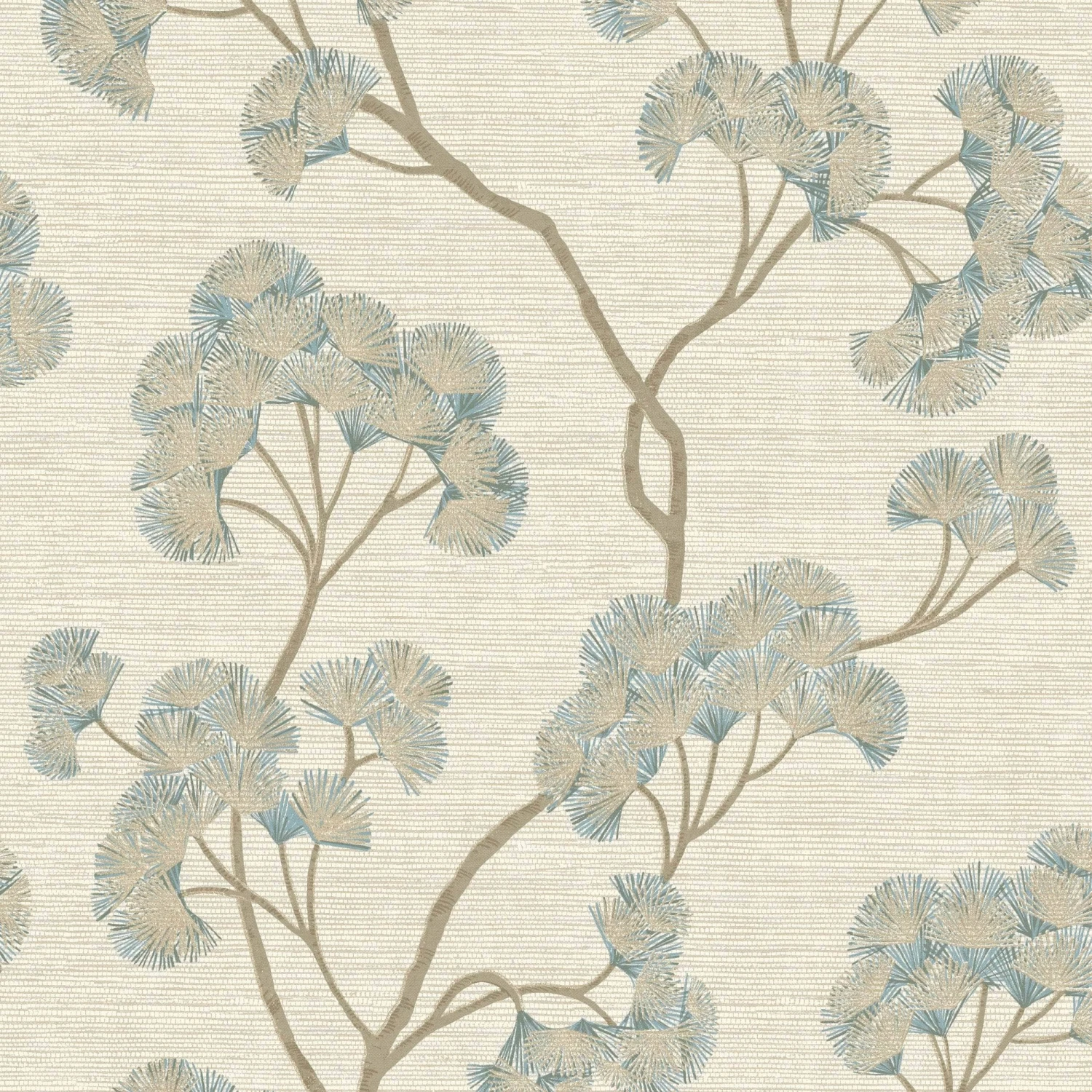 Rasch Sumatra Ginkgo Teal Wallpaper 316018 4 Rasch Sumatra Ginkgo Teal Wallpaper 316018 - Image 2