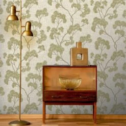Rasch Sumatra Ginkgo Green Wallpaper - 316032