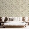 Holden Cecelia Beige & Green Wallpaper - 36352 2 Holden Cecelia Beige & Green Wallpaper - 36352 -Taskers Sale Shop 36352CeceliaBeige GreenRoomshot