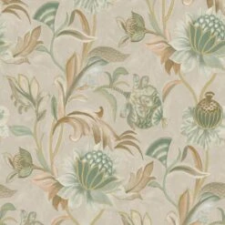 Holden Cecelia Beige & Green Wallpaper - 36352 -Taskers Sale Shop 36352 Cecilia Green Beige