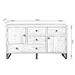 Lincoln Rustic Wide Sideboard -Taskers Sale Shop 50128899 lincolnwide