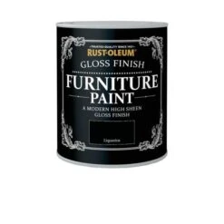 Rust-Oleum Gloss Furniture Paint 750ml - Liqourice
