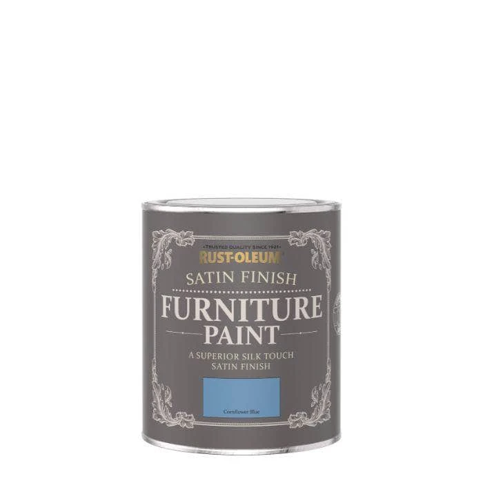 Rust-Oleum Satin Furniture Paint 750ml - Cornflower Blue 4 Rust-Oleum Satin Furniture Paint 750ml - Cornflower Blue - Image 2
