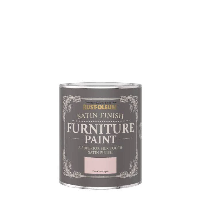 Rust-Oleum Satin Furniture Paint 750ml - Pink Champagne 4 Rust-Oleum Satin Furniture Paint 750ml - Pink Champagne - Image 2