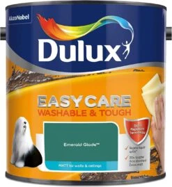 Dulux Easycare Matt Emulsion 2.5L - Emerald Glade 6 Dulux Easycare Matt Emulsion 2.5L - Emerald Glade -Taskers Sale Shop 50141810 DULUXEASYCAREWASHMAT2.5LEMERALDGLADE1