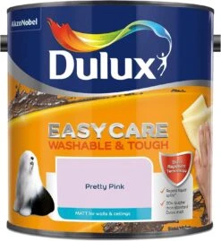 Dulux Easycare Matt Emulsion 2.5L - Pretty Pink 6 Dulux Easycare Matt Emulsion 2.5L - Pretty Pink -Taskers Sale Shop 50141824 DULUXEASYCAREWASHMAT2.5LPRETTYPINK1