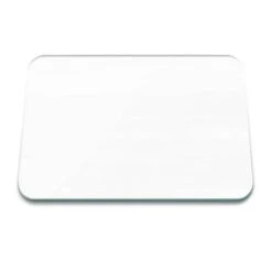 White Glass Worktop Saver - Medium