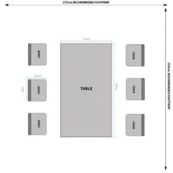 Harrow Dining Table And 6 Hooper Tan Chairs -Taskers Sale Shop 50146249