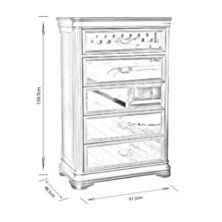 Clio Tall 5 Drawer Chest 11 Clio Tall 5 Drawer Chest -Taskers Sale Shop 50148688 clio5drawer