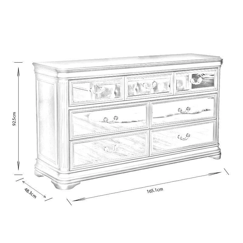 Clio Wide 7 Drawer Chest 7 Clio Wide 7 Drawer Chest - Image 5
