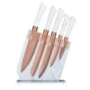 Marble Rose Gold 5 Piece Knife Set 1 Marble Rose Gold 5 Piece Knife Set -Taskers Sale Shop 50149745 RKWTOWERDAMASCUSKNIFESETRGMBL5P