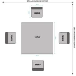 Square Louis Marble Dining Table Set And 4 Palermo Chairs -Taskers Sale Shop 50153189