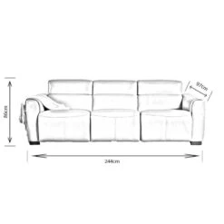 Comfort King Ozark 3 Seat Electric Reclining Sofa -Taskers Sale Shop 50153195 ozark3seater