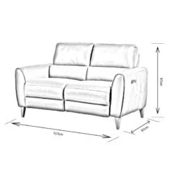 Comfort King Aspen 2 Seat Electric Reclining Sofa -Taskers Sale Shop 50153202 aspen2seaterlowres