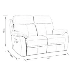 Comfort King Quincy 2 Seat Electric Reclining Sofa 15 Comfort King Quincy 2 Seat Electric Reclining Sofa -Taskers Sale Shop 50153205 quincy2seater