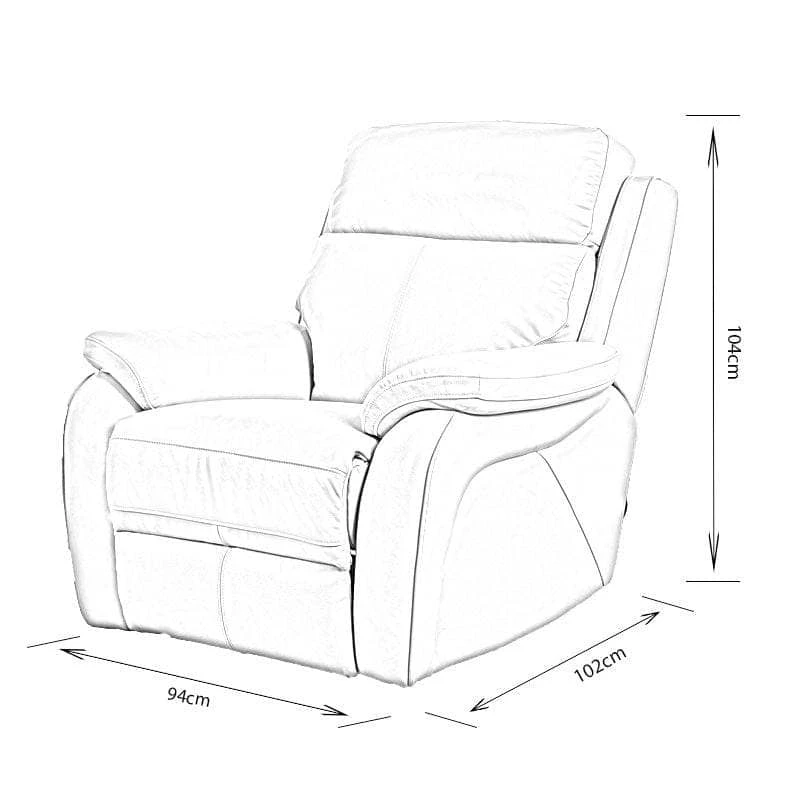Comfort King Quincy Electric Reclining Armchair 8 Comfort King Quincy Electric Reclining Armchair - Image 6