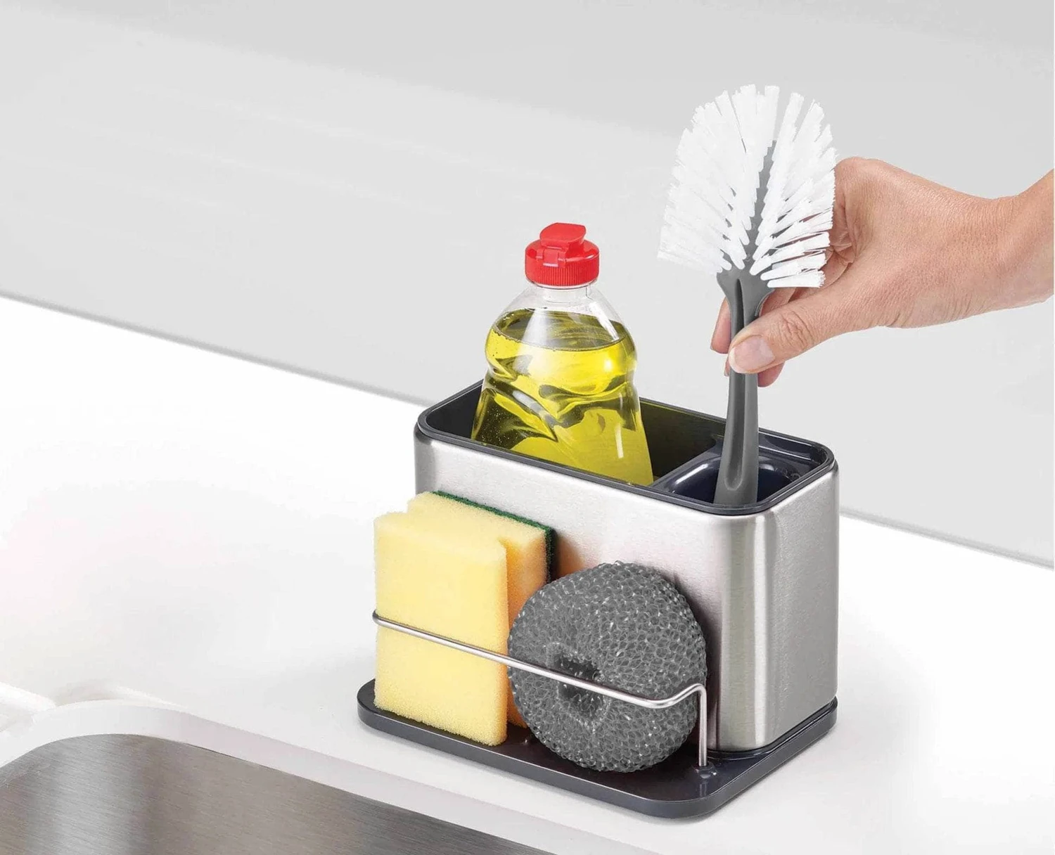 Joseph Joseph Large Sink Tidy - Stainless Steel 3 Joseph Joseph Large Sink Tidy - Stainless Steel