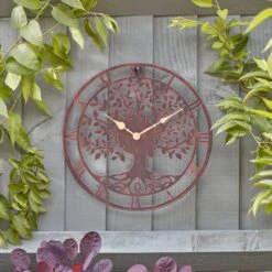 Tree Of Life Wall Clock - Bronze