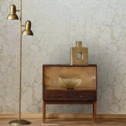 Rasch Enzo Marble Ivory Wallpaper - 538137 8 Rasch Enzo Marble Ivory Wallpaper - 538137 -Taskers Sale Shop 538137EnzoIvoryTaupeHallway