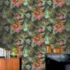 Rasch Paradise Birds Black & Multicoloured Wallpaper 539059 1 Rasch Paradise Birds Black & Multicoloured Wallpaper 539059 -Taskers Sale Shop 539059ParadiseBirdsBlack Multi