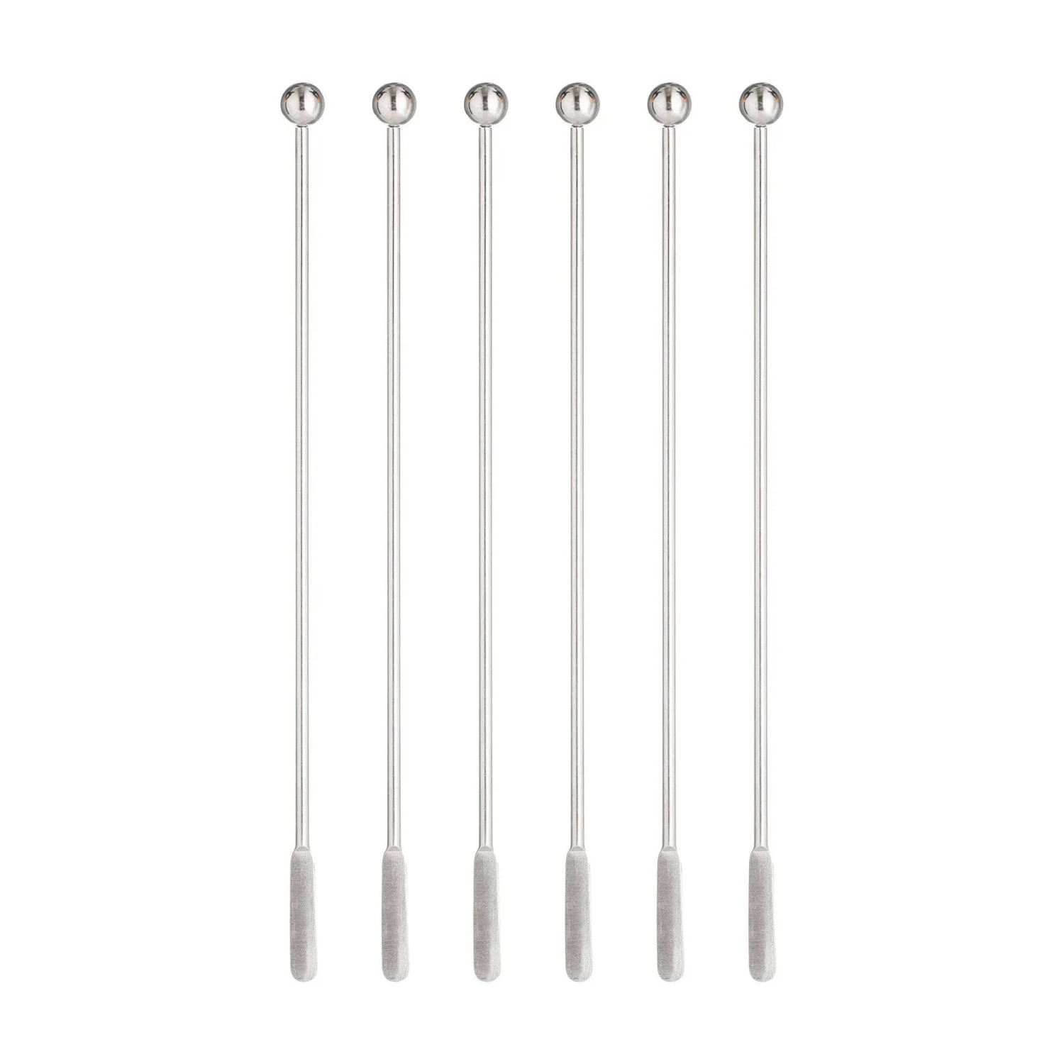 Stainless Steel Cocktail Stirrers 6 Pack 3 Stainless Steel Cocktail Stirrers 6 Pack