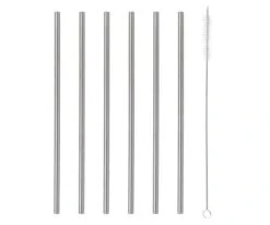 Stainless Steel Drinking Straws 6 Pack