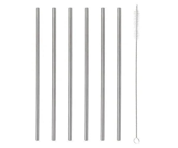 Stainless Steel Drinking Straws 6 Pack 3 Stainless Steel Drinking Straws 6 Pack