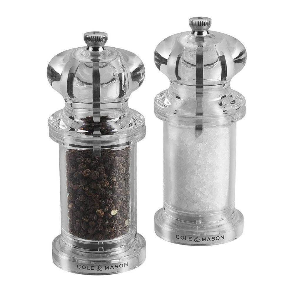 Clear Precision Salt & Pepper Mills 3 Clear Precision Salt & Pepper Mills