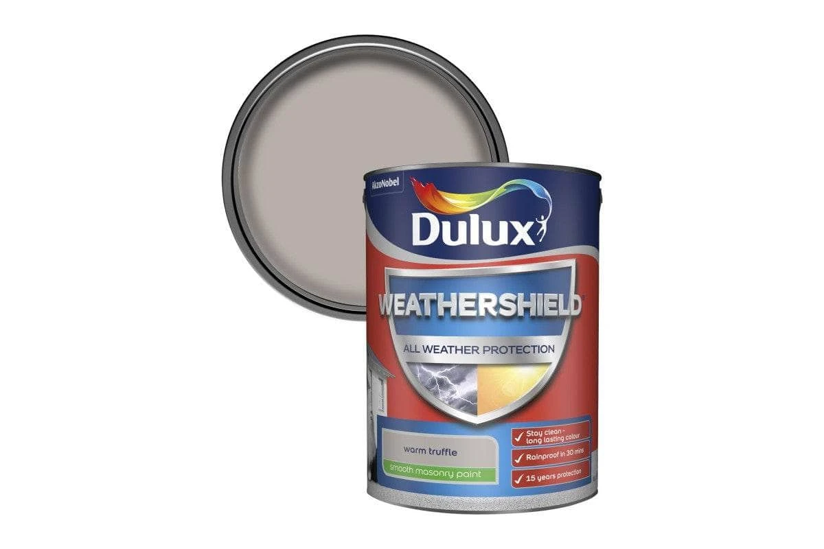 Dulux Weathershield 5L Masonry Paint - Warm Truffle 3 Dulux Weathershield 5L Masonry Paint - Warm Truffle