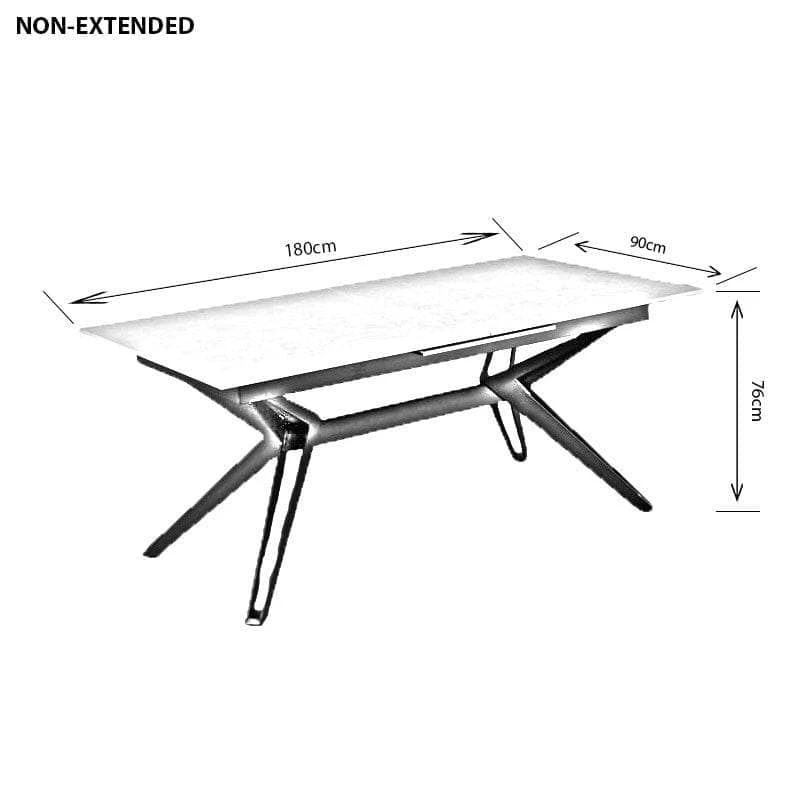 Falcon Extendable Dining Table With 6 Chairs 16 Falcon Extendable Dining Table With 6 Chairs - Image 14