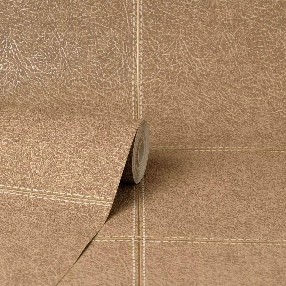 Camden Stitch Tan Wallpaper FD42991 4 Camden Stitch Tan Wallpaper FD42991 - Image 2