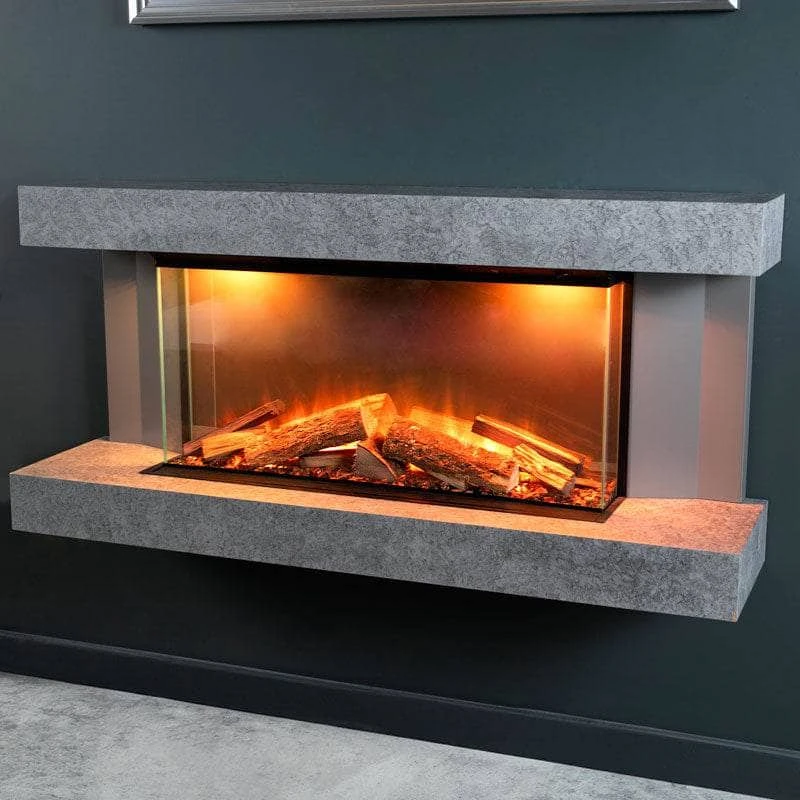 Flare Electric Wall Mounted Fire With Logs 3 Flare Electric Wall Mounted Fire With Logs