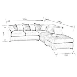 Rene Chaise Sofa - Grey 21 Rene Chaise Sofa - Grey -Taskers Sale Shop 60004331 renecorner