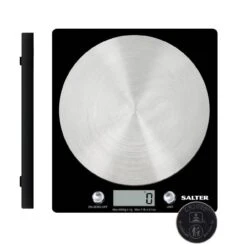 Salter Black Electric Kitchen Scale - Black 9 Salter Black Electric Kitchen Scale - Black -Taskers Sale Shop 60004862 SALTERBLACKELECTRICSCALE