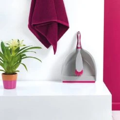 Deluxe Space Saving Dustpan & Brush Set -Taskers Sale Shop 60004884 KLEENEZEDELUXEDUSTPANANDBRUSHSET3