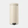 Brabantia Newlcon Pedal Bin 30 Litre - Soft Beige -Taskers Sale Shop 60004909 BBNTIANEWLCONPEDALBIN30LITREPLASTICBUCKETSOFTBEIGE
