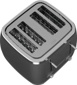 Beko 4 Slice Toaster - Black & Chrome -Taskers Sale Shop 60005230 EPEBEKO4SLICETOASTERBLACK CHROMETAM8402B3