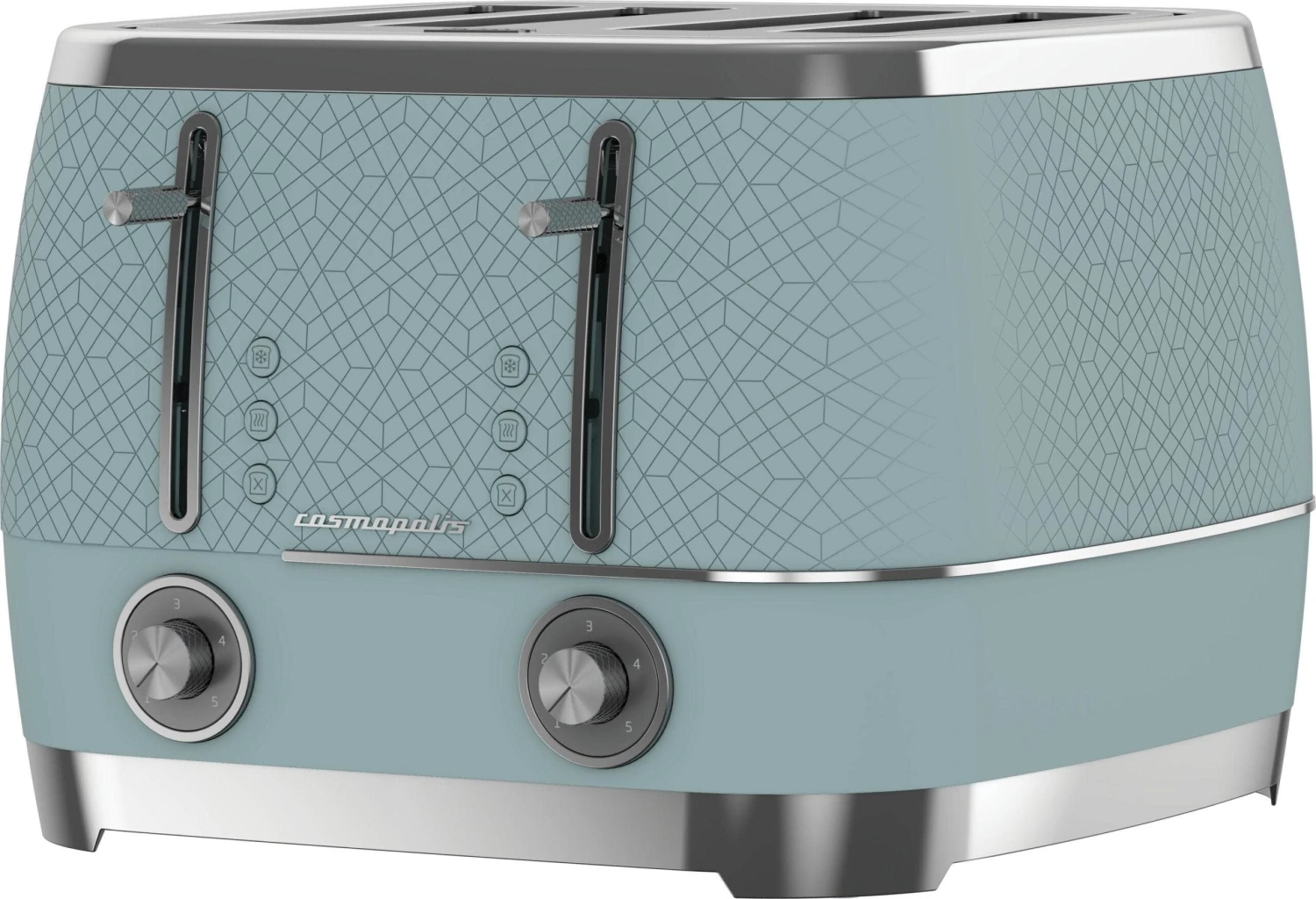 Beko 4 Slice Toaster - Teal & Chrome 5 Beko 4 Slice Toaster - Teal & Chrome - Image 3