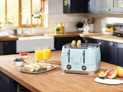 Beko 4 Slice Toaster - Teal & Chrome 13 Beko 4 Slice Toaster - Teal & Chrome -Taskers Sale Shop 60005231 EPEBEKO4SLICETOASTERTEAL CHROMETAM8402T4