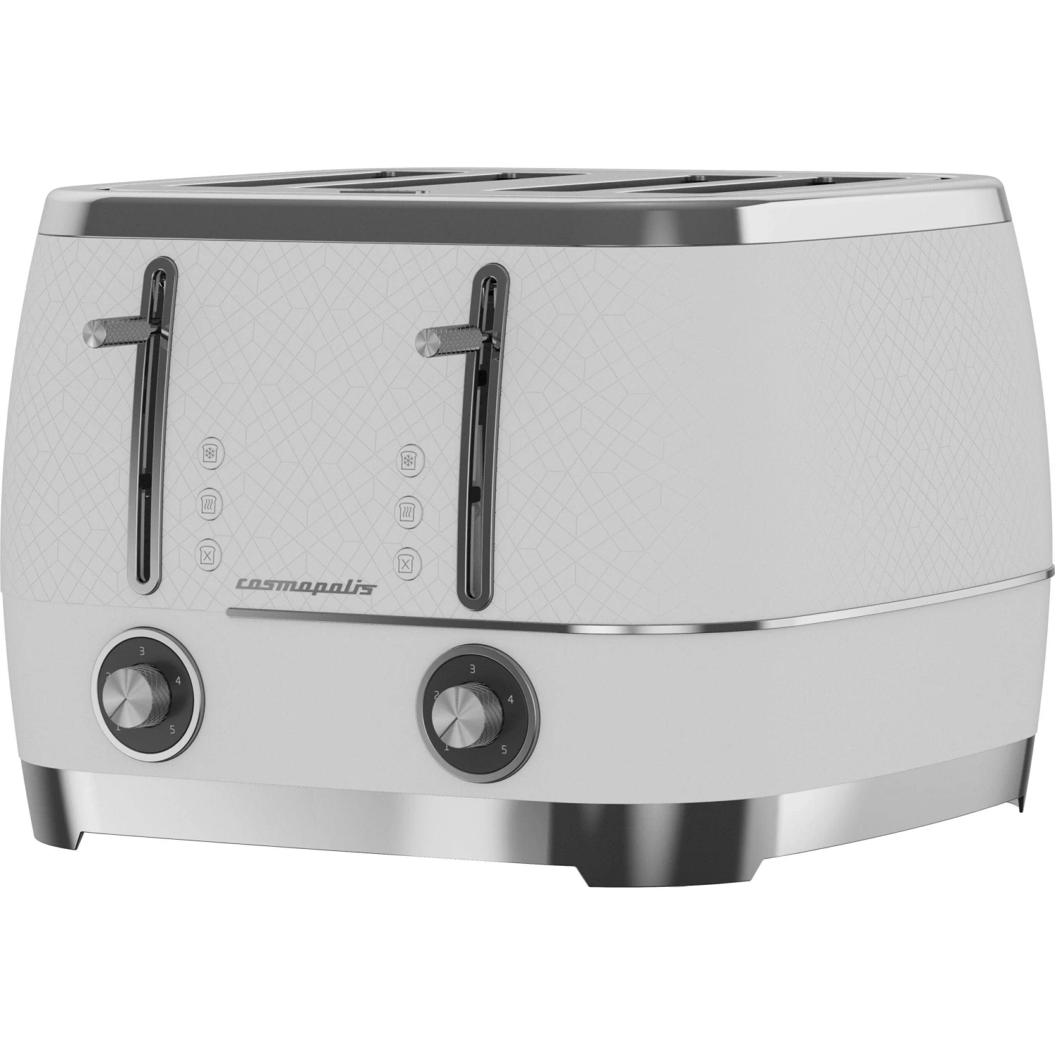 Beko 4 Slice Toaster - White & Chrome 6 Beko 4 Slice Toaster - White & Chrome - Image 4