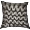 Cut Velvet Wave Cushion - Black